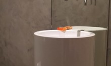 Toilet renovatie betonlook microcement microbeton