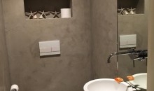 Toilet renovatie betonlook microcement microbeton