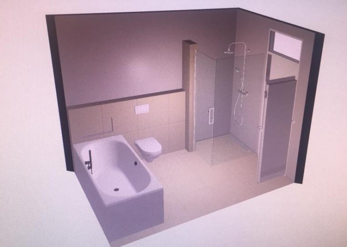 De Spaan Microcement Badkamer Microbeton Naadloos Wanden Douche 3D ontwerp 4