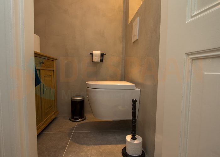 Toiletrenovatie Microcement Naadloze Wanden Gietvloeren Showroom Arnhem