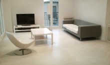 Microbeton woonkamer vloer showroom 2